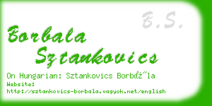 borbala sztankovics business card